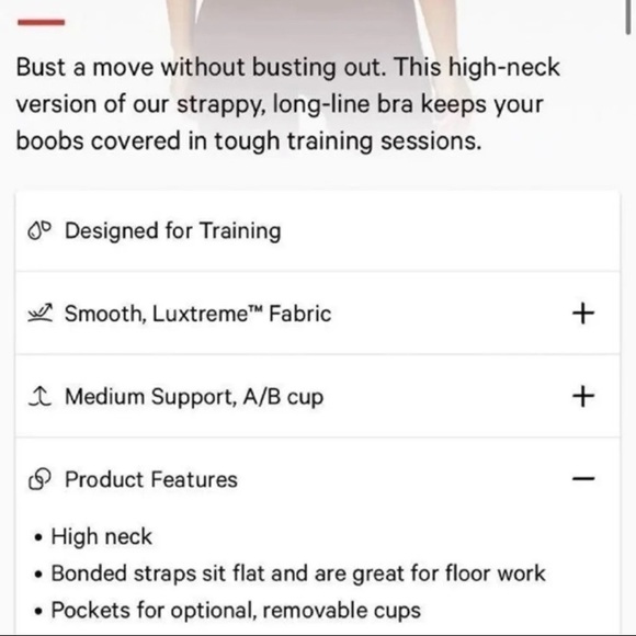 Lululemon free to be moved high neck brace red 10 - Picture 9 of 9